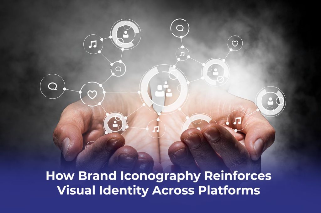 Proton Effect explaining Brand Iconography with visuals that show how symbols and design elements build recognition and trust